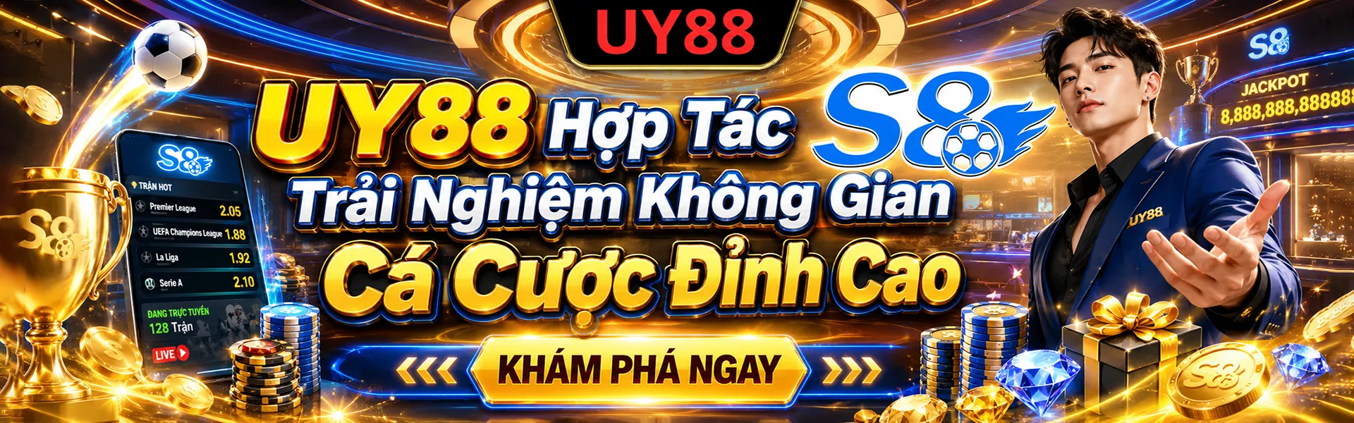 UY88 hợp tác với nhiều đối tác dày dặn kinh nghiệm trong cùng lĩnh vực cá cược trực tuyến